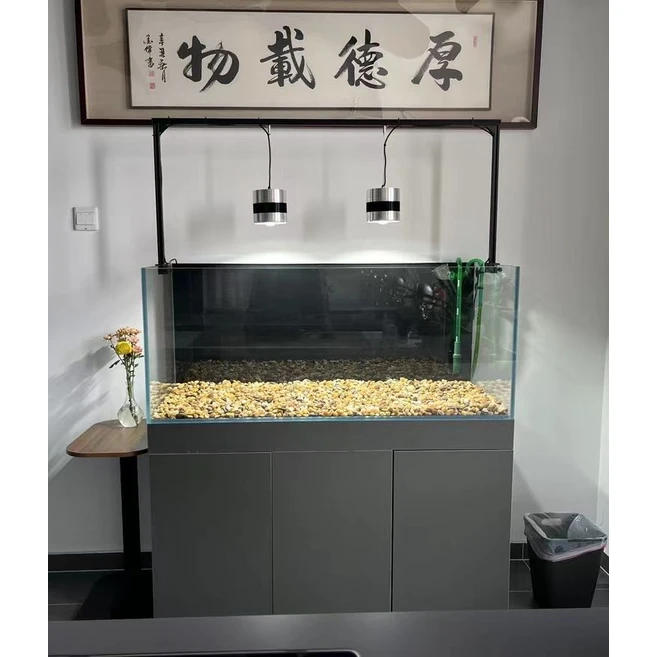 어항조명 거치대 스탠드 램프 행거 브래킷 랙 지지대, 실버 60cm