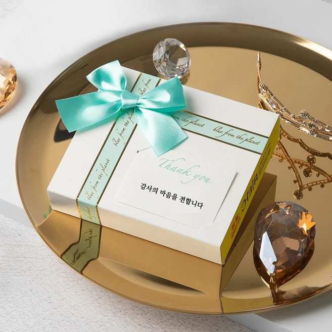 비타민 답례품 결혼 웨딩 감사 선물, 5개, 감사 선물용 - 민트 땡큐