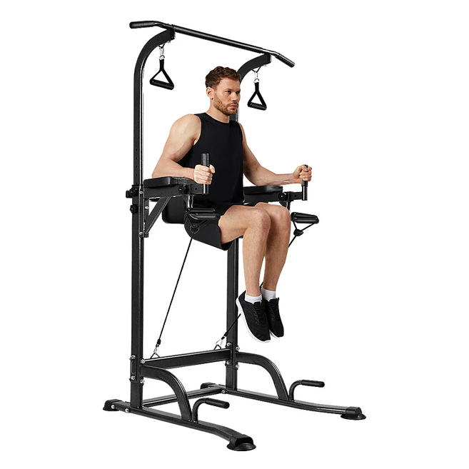 철봉 턱걸이 가정용 헬스 운동기구 치닝디핑, 블랙