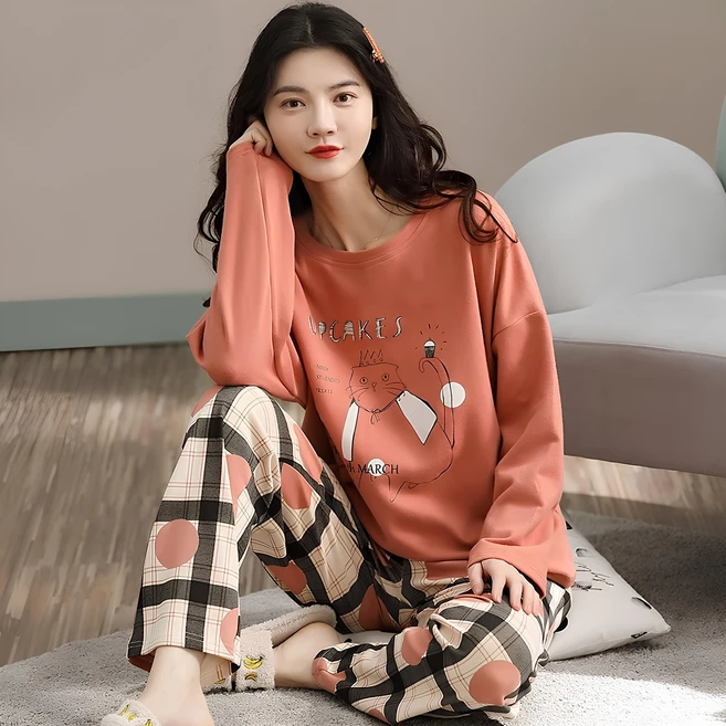 폴리에스터잠옷 울랄라파자마 여성잠옷세트 긴팔 홈웨어 11종