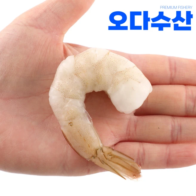 오다수산 프리미엄 생 칵테일새우 900g~1kg 감바스, 1kg 소 82-100마리, 1개