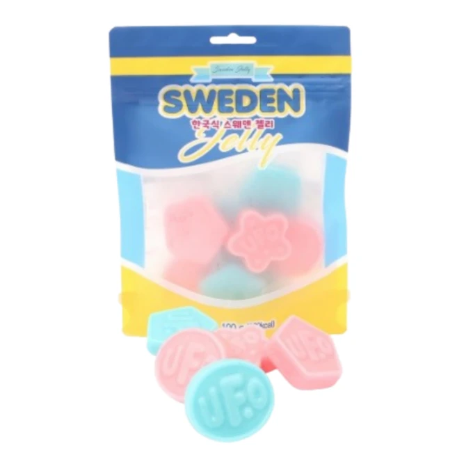 한국식 스웨덴 젤리 캔디 구미 SWEDEN 국산 간식, 1개, 100g