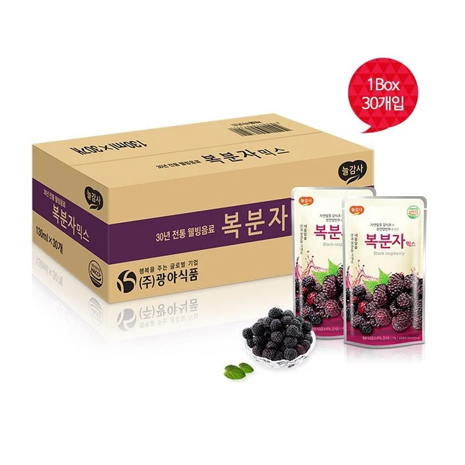 광야 복분자농축액 복분자 즙 진액 파우치 130mlX30포, 130ml, 30개