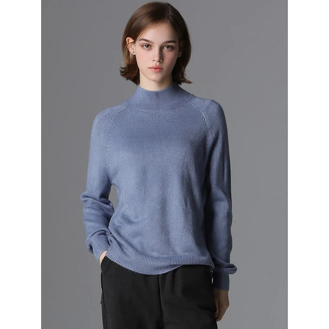 리스트 언밸런스 래글런 모크넥 니트 택가격 138000원