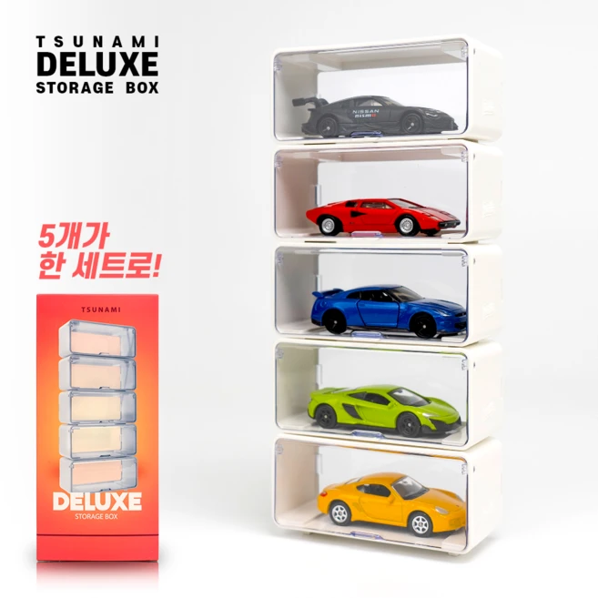 토미카 장식장 핫휠 진열장 미니카 쓰나미 디럭스 케이스, 1세트