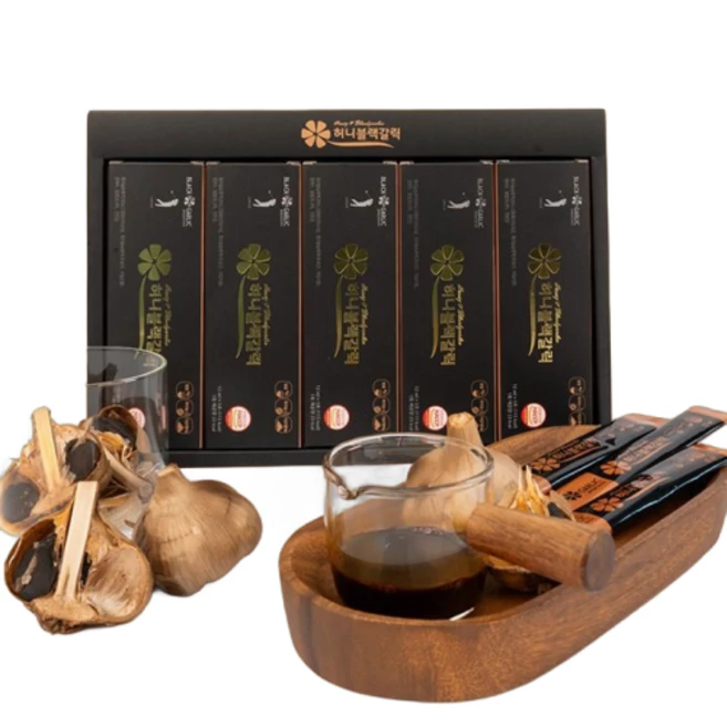 흑마늘진액 블랙갈릭코리아 스틱형 국내산 벌꿀첨가 남해 흑마늘즙 선물용 25포 300ml, 1개
