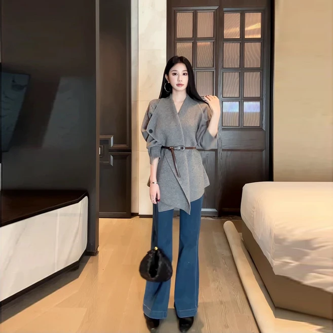루메코23 여성 러브 스웨터 아우터 J86