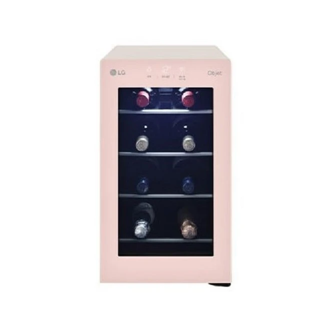 LG전자 디오스 오브제컬렉션 와인셀러 W0082GTB 방문설치 8병, 핑크, W0082GP