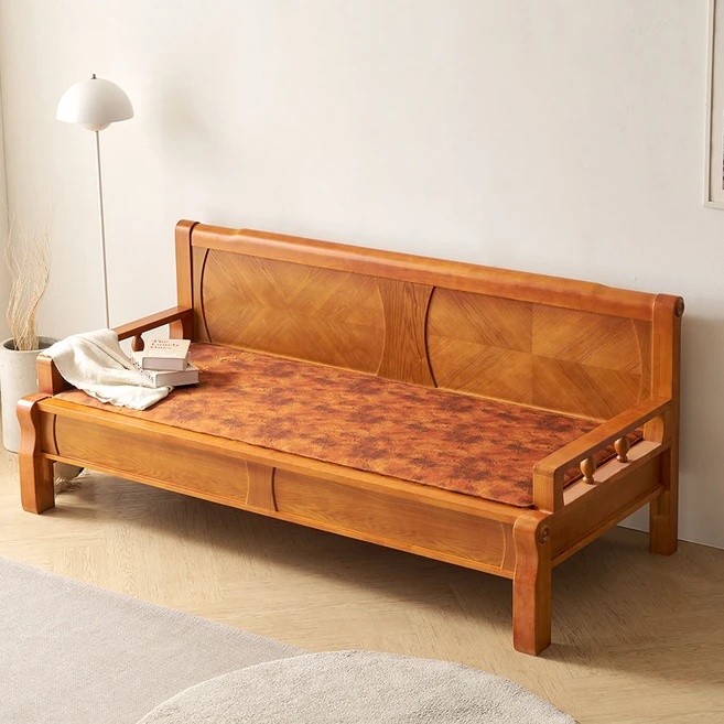 사사가구 뉴라이프 원목 카우치 온열 황토볼 흙소파, 브라운