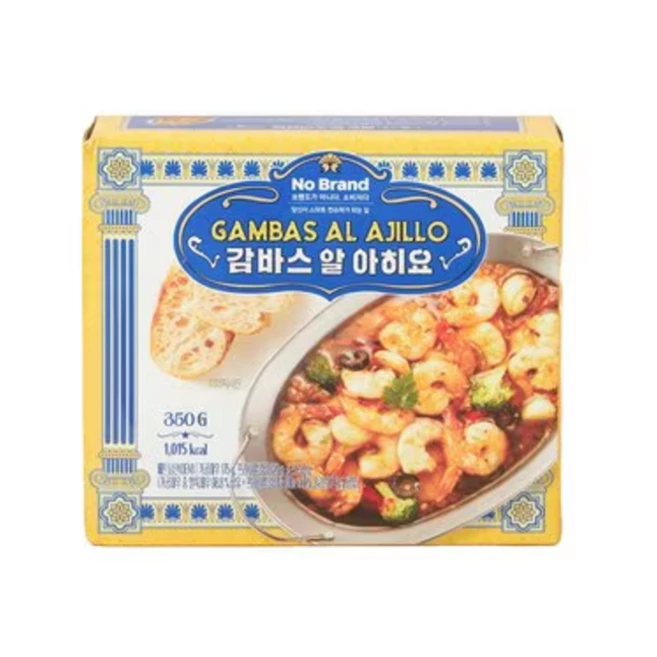 노브랜드 감바스 알 아히요 냉동 수량 옵, 2개, 350g