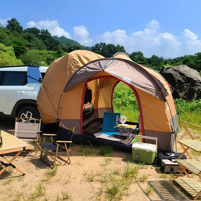 캠핑지구 가이아 차박 도킹 쉘터 캠핑 카텐트 SUV용