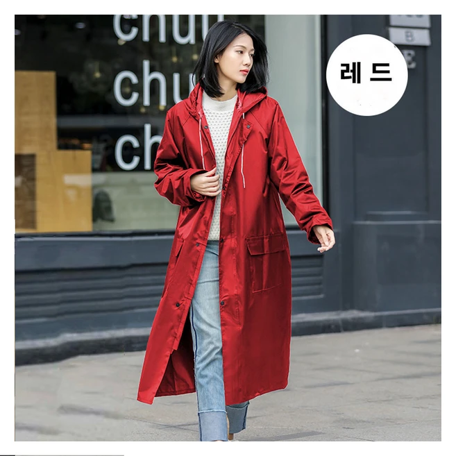 멋도 같이 챙기는 장마철 우비 레인코트 고급비옷