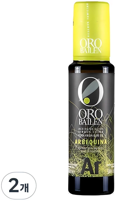 오로바일렌 아르베키나 엑스트라버진 올리브오일, 100ml, 2개