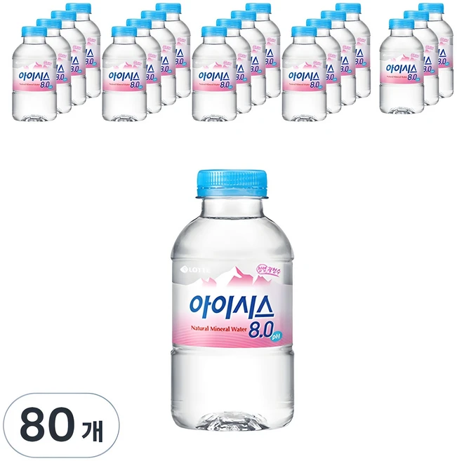 아이시스 8.0, 200ml, 80개