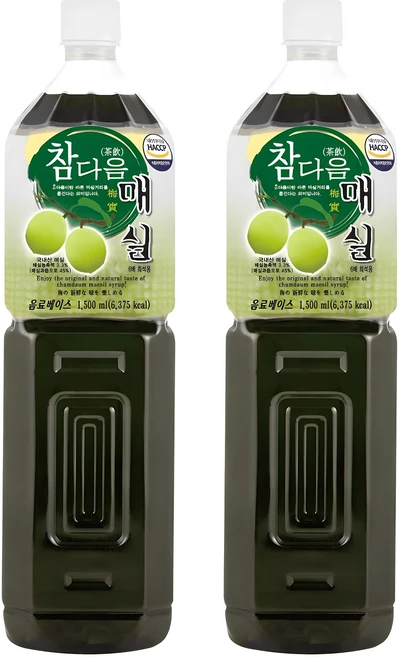 파낙스 참다음 매실, 1.5L, 2개