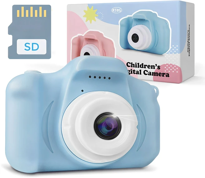 알테지 아동용 선물 미니 셀카 디지털 카메라 KD1000 + 16G SD카드 세트, KD1000(BLUE), 1개