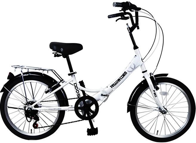 옐로우콘 오즈 접이식 미니벨로 자전거 85% 조립배송, 화이트, 140cm, 1개