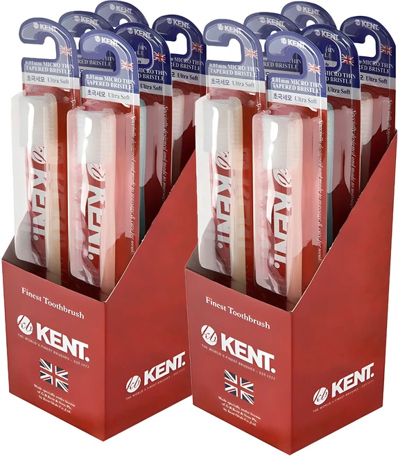 켄트 오리지널 초극세모 칫솔, 1개입, 12개