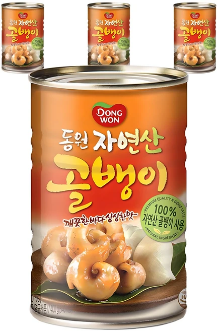 동원 자연산 골뱅이, 400g, 4개