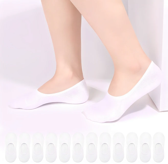 두발로 여성용 안벗겨짐 자물쇠 페이크삭스 실속형 12켤레