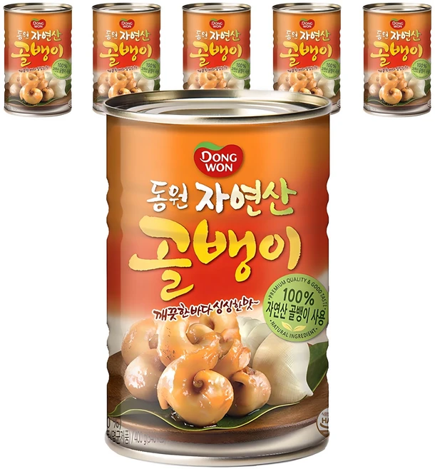 동원 자연산 골뱅이, 400g, 6개