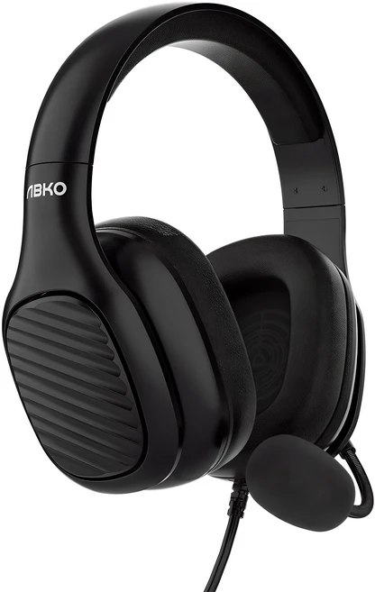 앱코 초경량 스테레오 인체공학 헤드셋, EH140, 블랙