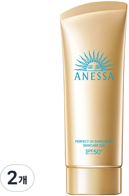 아넷사 퍼펙트 UV 선스크린 스킨케어 젤 NA SPF50+ PA++++, 90g, 2개