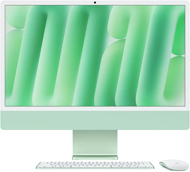Apple 2024 아이맥 24 M4, 그린, M4 8코어, 8코어 GPU, 16GB, 256GB
