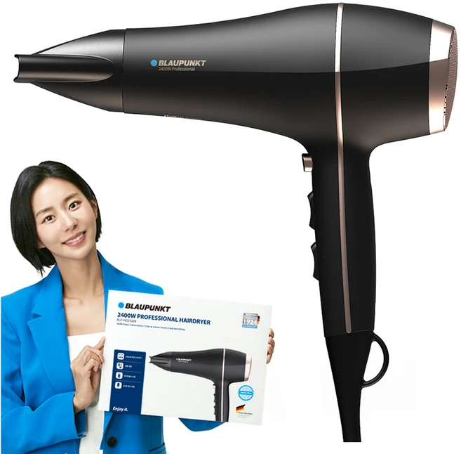 블라우풍트 초고출력 헤어 드라이어 BLP-HD2500K 2400W, 블랙