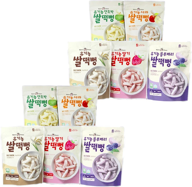 맛있는풍경 유기농 쌀떡뻥 5종 세트, 25그램, 25g, 2세트