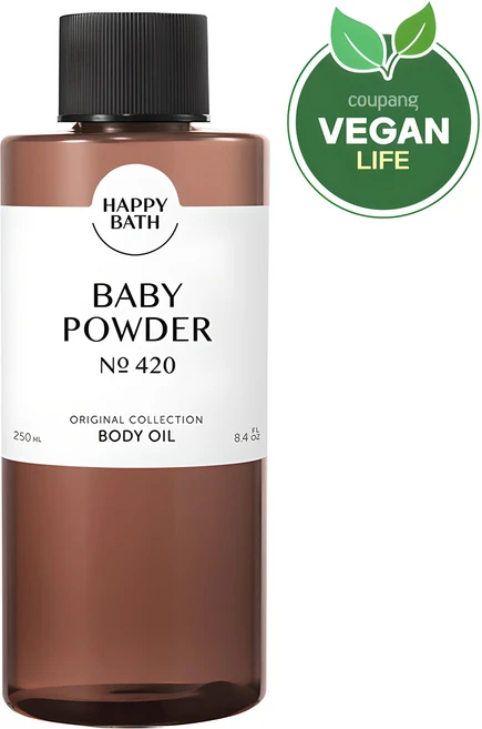 해피바스 오리지널 컬렉션 바디오일 베이비파우더, 250ml, 1개