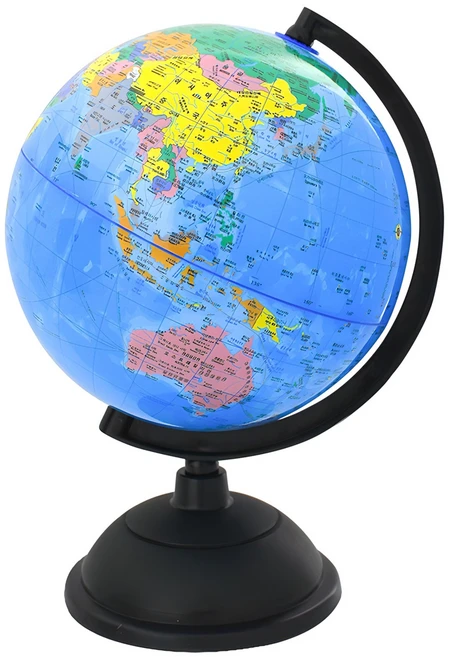 우건 한글 회전 세계지구본, 혼합색상