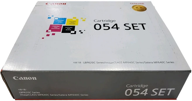 캐논 정품 토너 4색 세트 CRG-054, 혼합색상, 1세트