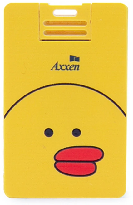 액센 뚱글이 오리 캐릭터 카드형 USB 메모리 U38, 128GB