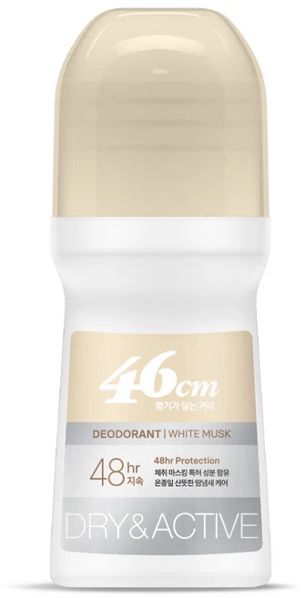 온더바디 46cm 나이아신아마이드 롤온 데오드란트 화이트 머스크향, 75ml, 1개