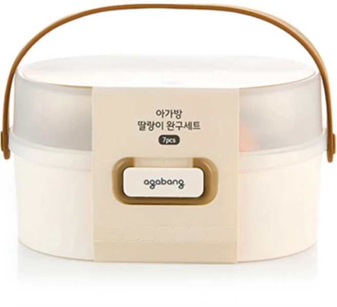 아가방 딸랑이 완구 7종 세트, 화이트, 1세트