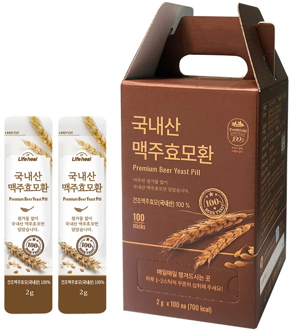 유기농마루 국내산 맥주효모환 100포, 200g, 1개