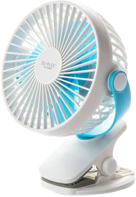듀플렉스 휴대용 클립형 선풍기 DP-488MF, 화이트