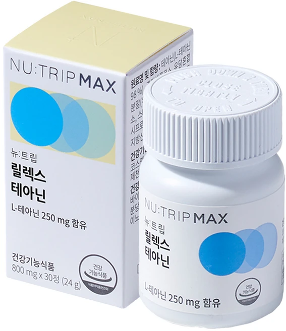 뉴트립 릴렉스 테아닌 800 mg, 30정, 1개