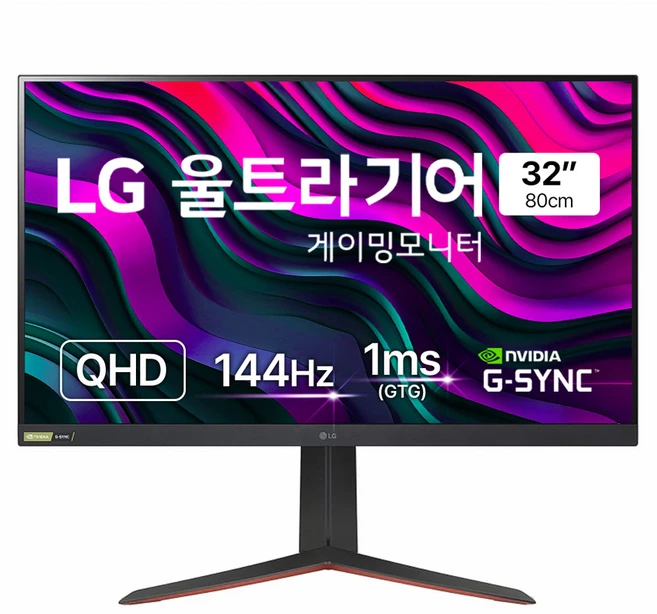 LG전자 QHD 울트라기어 게이밍 모니터, 80cm, 32GP83B