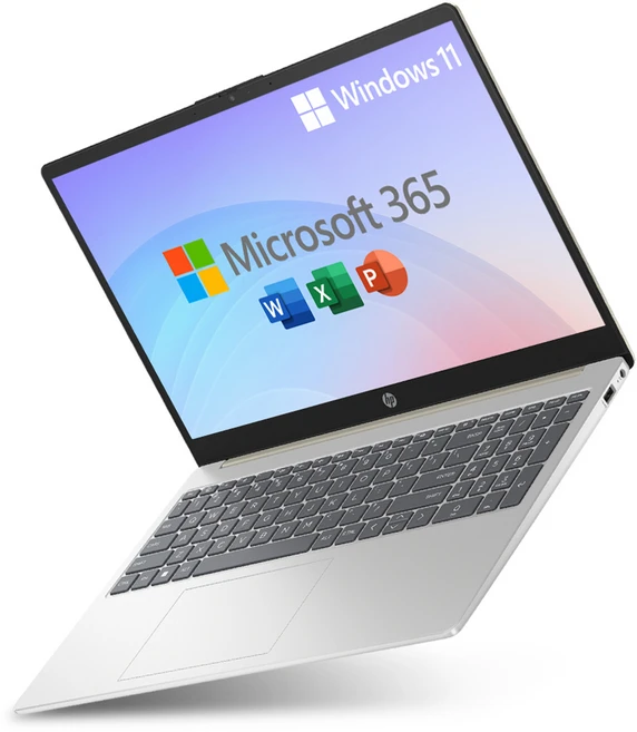 HP 2024 노트북 15 15.6 인텔 N100, 웜골드커버 + 내추럴실버베이스, 128GB, 4GB, WIN11 S, HP 15-fd0247TU