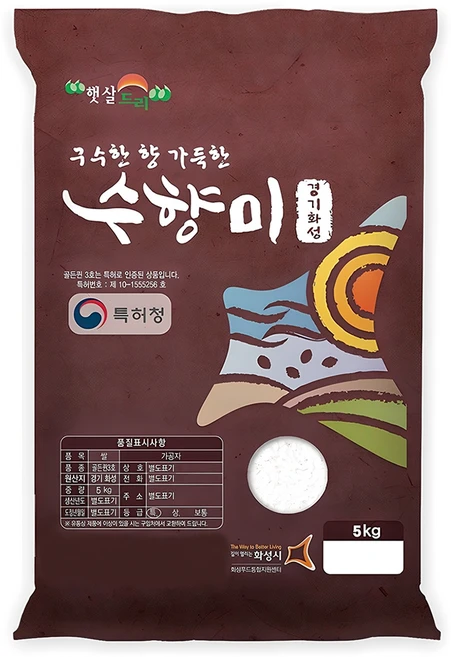 수향미 2024년산 햅쌀 골든퀸 3호 백미, 특등급, 5kg, 1개