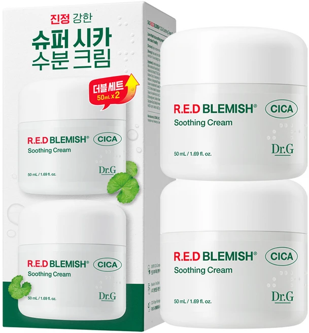 닥터지 레드 블레미쉬 시카 수딩 크림, 50ml, 2개