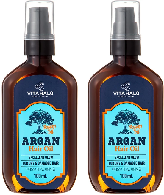 비타할로 헤어 아르간오일, 100ml, 2개