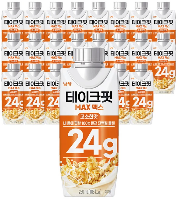 테이크핏 맥스 고소한맛 드링크믹스, 250ml, 24개