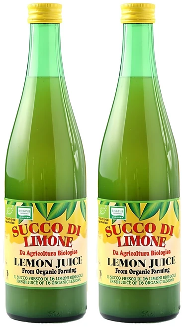유로푸드 유기농 레몬주스, 500ml, 2개