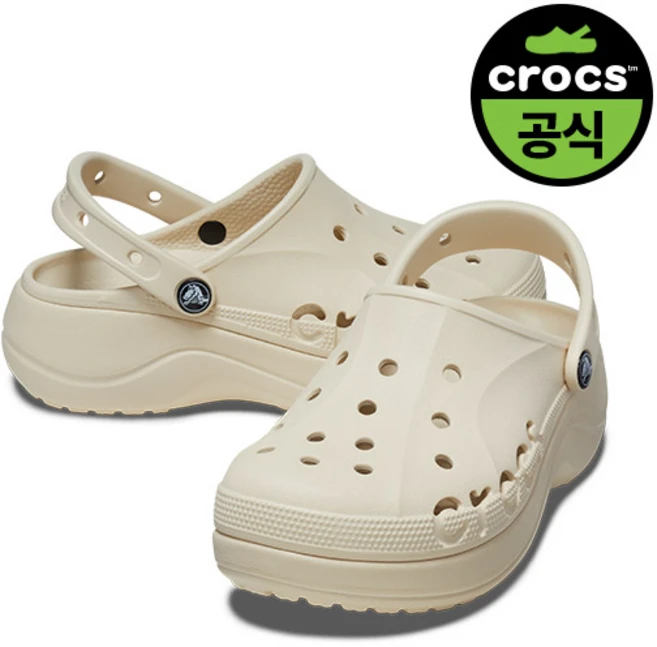 크록스 여성 BAYA PLATFORM CLOG WWT (208186-11S)