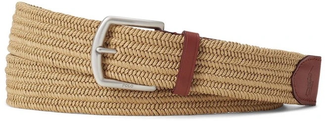 폴로랄프로렌 우븐 가죽 벨트