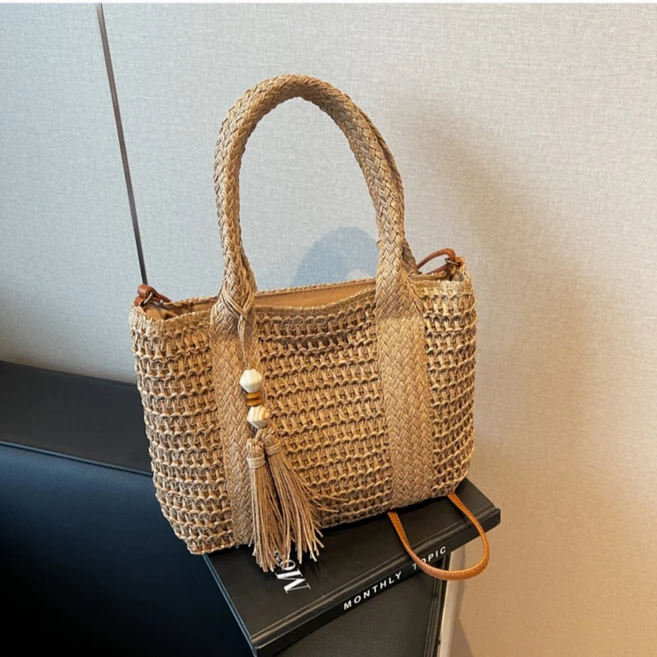 마리서사 왕골가방 라탄가방 짜임 휴양지 여름