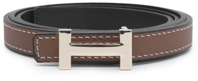 로렐 여성 소가죽 슬림 H버클 벨트 SHOBE2502WLAUF5